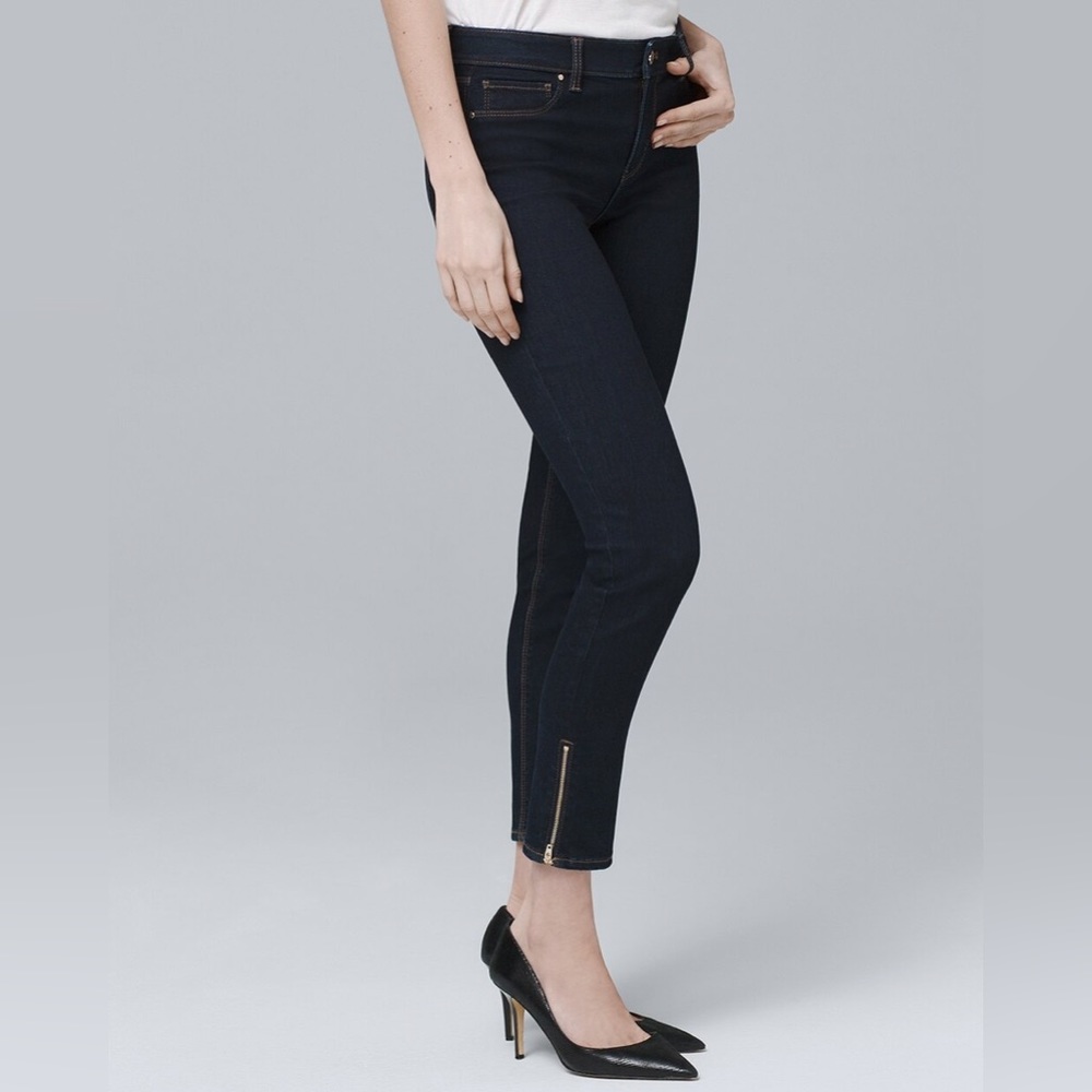 White House Black Market Mid-Rise Crop Jeggings - Picture 1 of 9